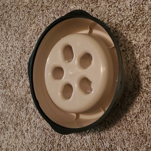 Slow feed bowl, beige/black - Picture 3 of 4